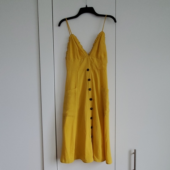 V-Neck Button Front Dress - Picture 3 of 7